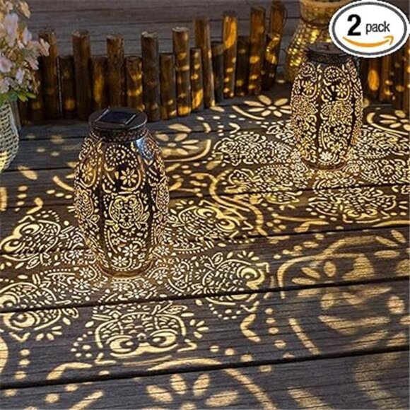 2Pack Owl Solar Outdoor Lanterns Waterproof,Large Decorative Garden Solar Lights - Picture 7 of 7